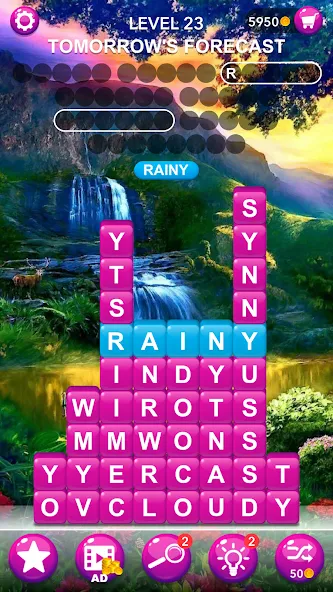 Скачать взломанную Word Tiles :Hidden Word Search  [МОД Menu] — последняя версия apk на Андроид screen 3