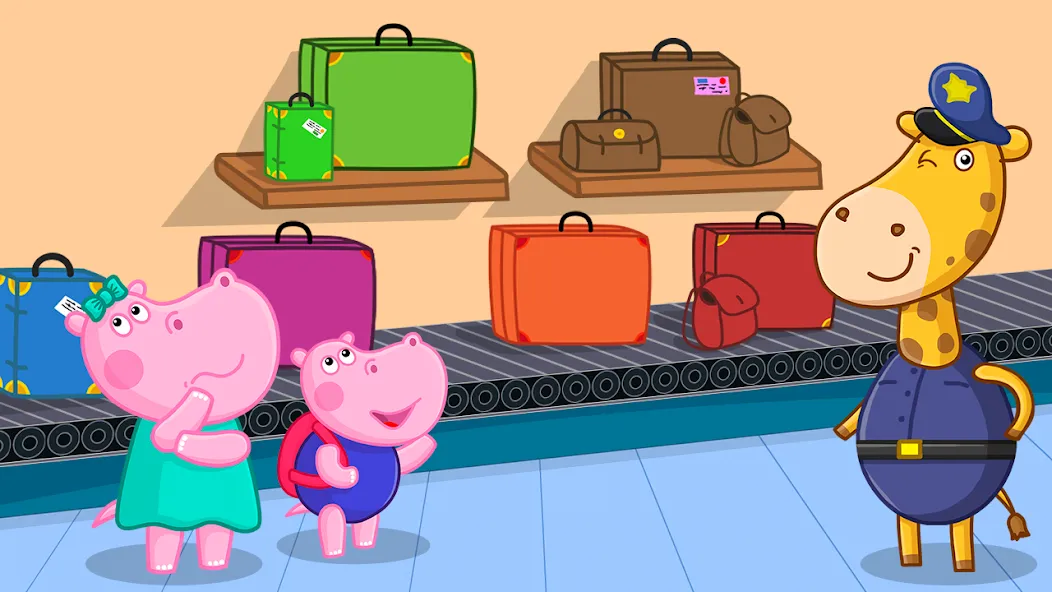 Скачать взлом Hippo: Airport Profession Game  [МОД Бесконечные деньги] — последняя версия apk на Андроид screen 2