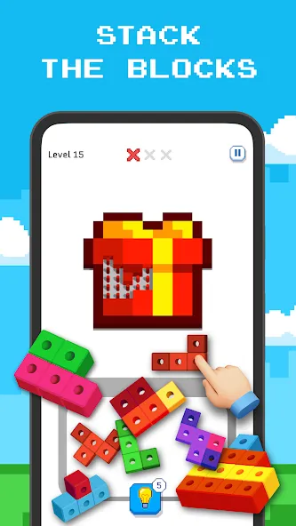 Скачать взлом Blockin' Color — Block Puzzle  [МОД Unlimited Money] — стабильная версия apk на Андроид screen 1