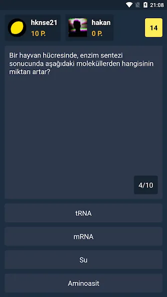 Взлом Biyoloji Quiz — PvP Online (Биология Квиз)  [МОД Unlimited Money] — полная версия apk на Андроид screen 2