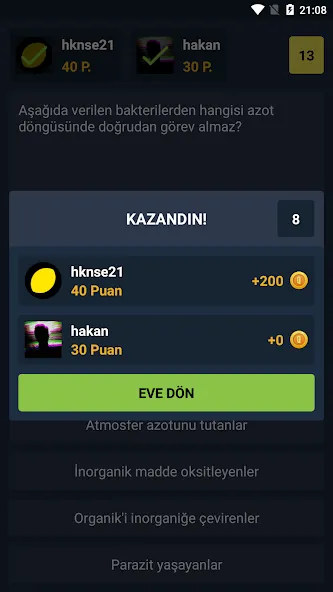 Взлом Biyoloji Quiz — PvP Online (Биология Квиз)  [МОД Unlimited Money] — полная версия apk на Андроид screen 3