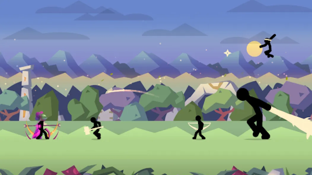 Скачать взлом Stick Fight: Shadow Archer (Стк Файт)  [МОД Unlocked] — полная версия apk на Андроид screen 2