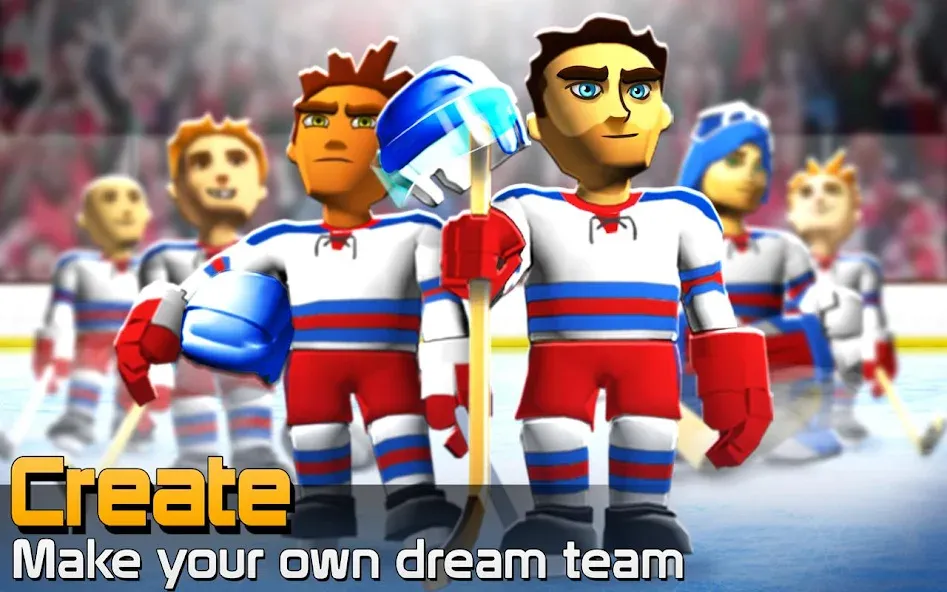 Взломанная BIG WIN Hockey (БИГ ВИН Хоккей)  [МОД Все открыто] — полная версия apk на Андроид screen 1