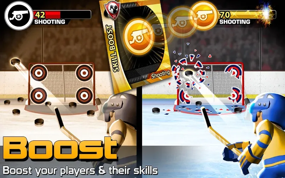 Взломанная BIG WIN Hockey (БИГ ВИН Хоккей)  [МОД Все открыто] — полная версия apk на Андроид screen 2