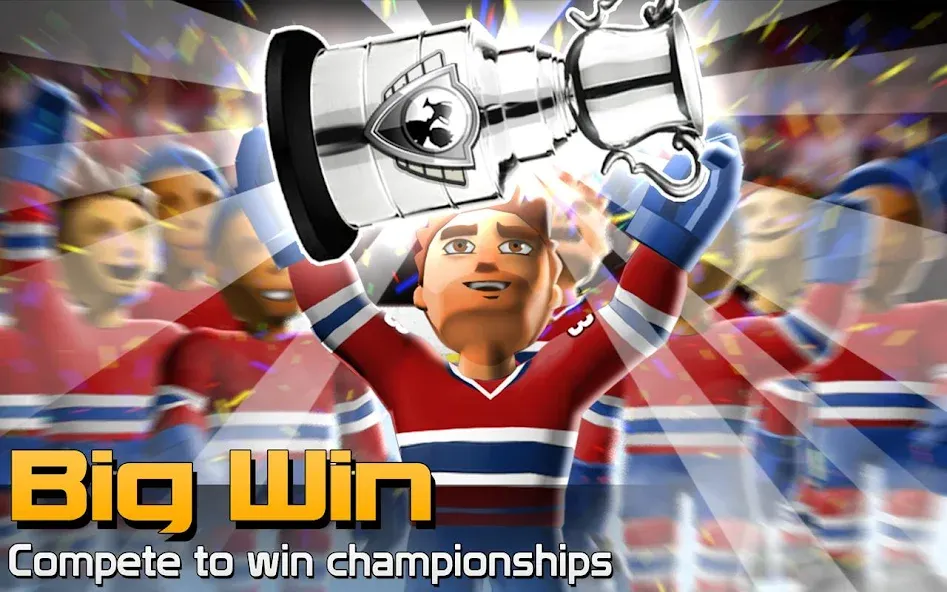 Взломанная BIG WIN Hockey (БИГ ВИН Хоккей)  [МОД Все открыто] — полная версия apk на Андроид screen 5