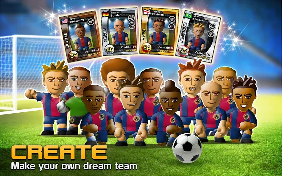 Скачать взломанную BIG WIN Soccer: World Football (БИГ ВИН Соккер)  [МОД Mega Pack] — стабильная версия apk на Андроид screen 2