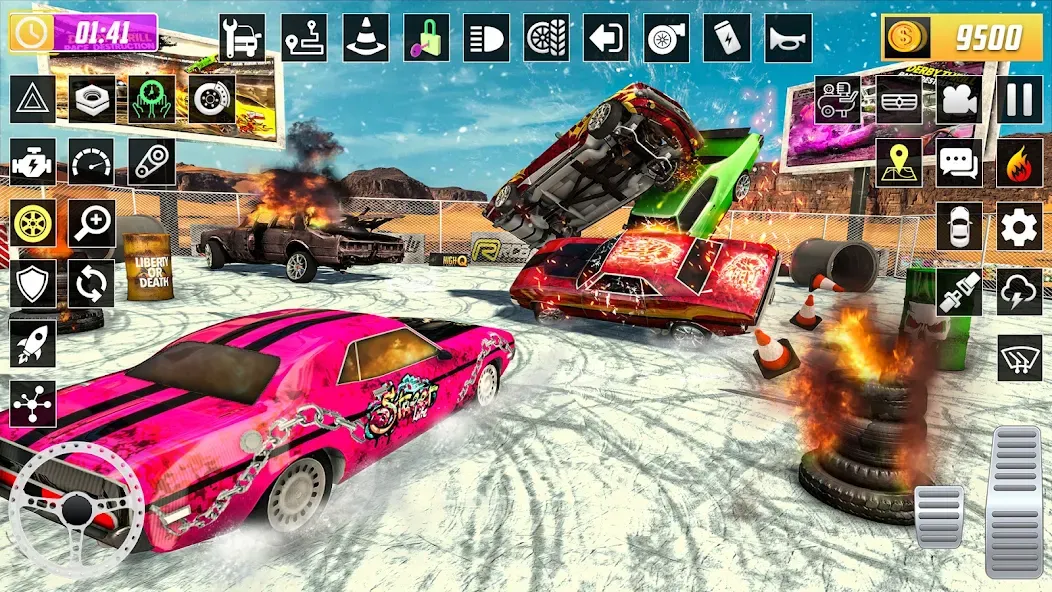 Взломанная X Demolition Derby : Car Games  [МОД Menu] — последняя версия apk на Андроид screen 4