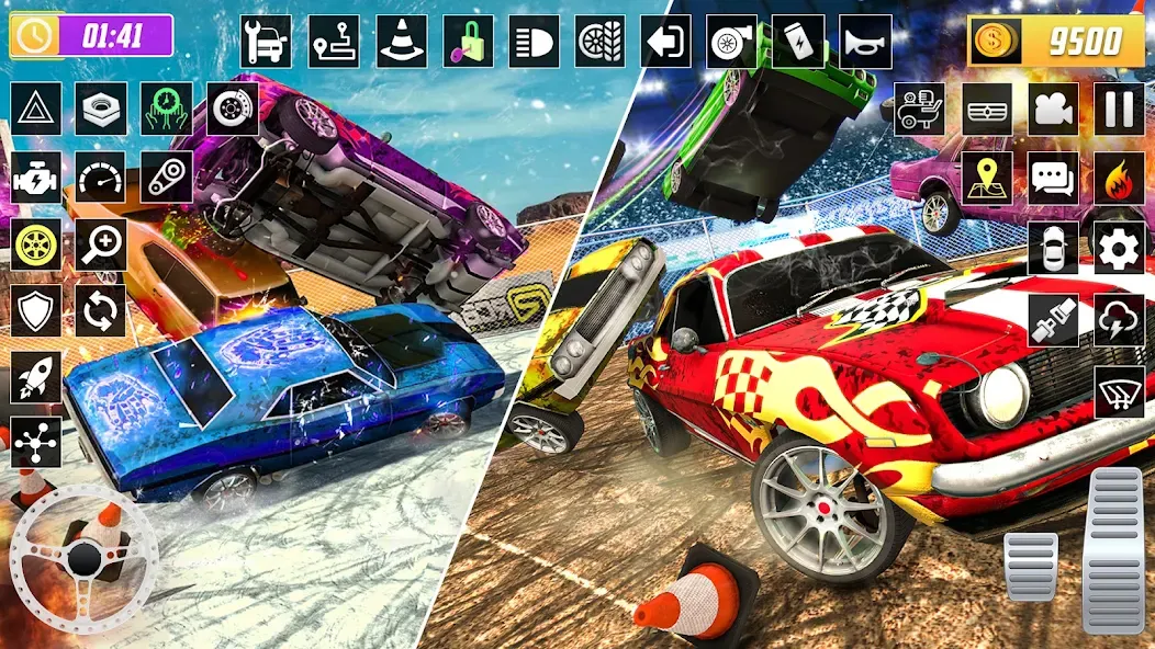 Взломанная X Demolition Derby : Car Games  [МОД Menu] — последняя версия apk на Андроид screen 5