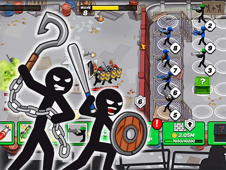 Взлом Stickman Defenders: Stick War  [МОД Unlimited Money] — полная версия apk на Андроид screen 3