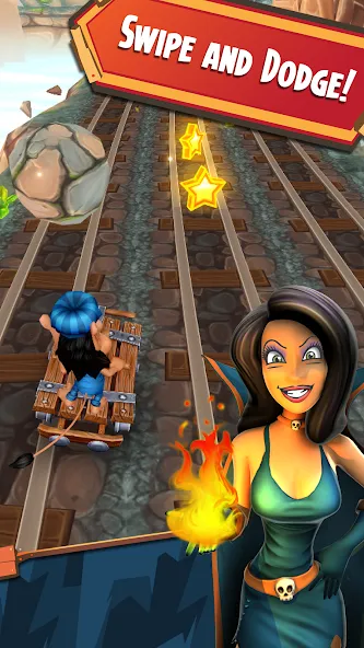 Скачать взлом Hugo Troll Race 2: Rail Rush (Хуго Тролл Гонка 2)  [МОД Mega Pack] — последняя версия apk на Андроид screen 2