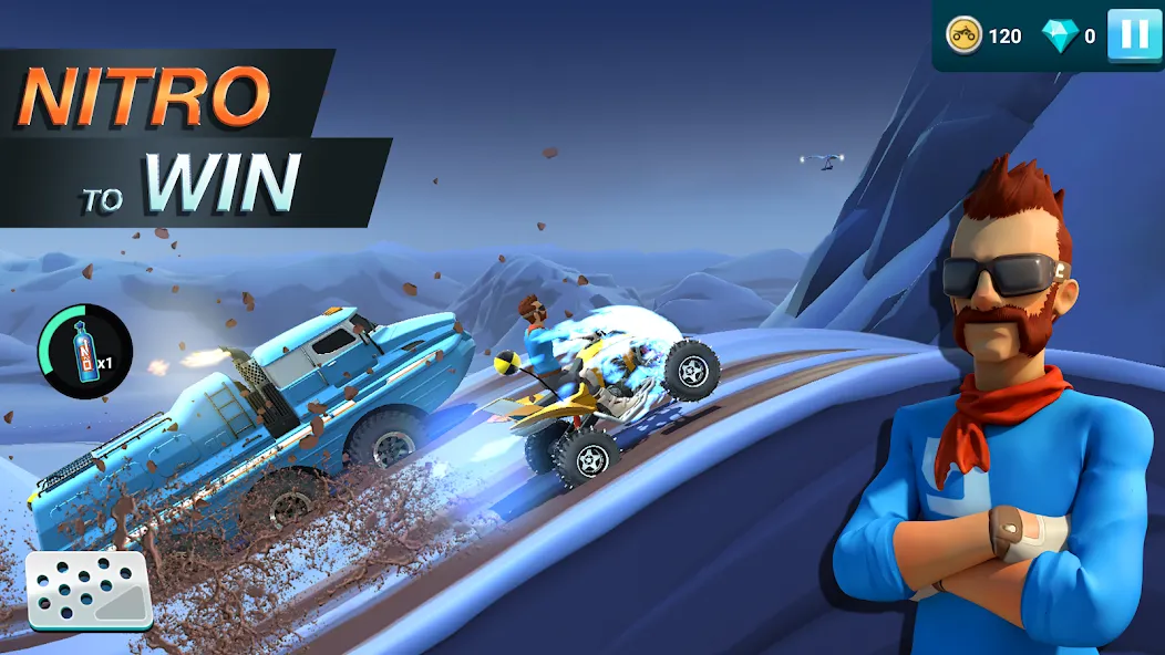 Скачать взломанную MMX Hill Dash 2 – Offroad Truc (ММХ Хилл Даш 2)  [МОД Много денег] — стабильная версия apk на Андроид screen 3