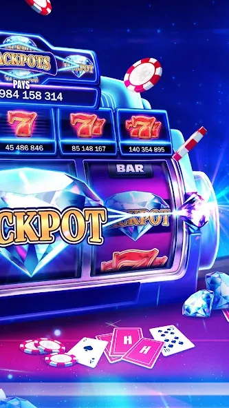 Взломанная Huuuge Casino Slots Vegas 777 (Хьюдж Казино Слотс Вегас 777)  [МОД Бесконечные деньги] — стабильная версия apk на Андроид screen 2