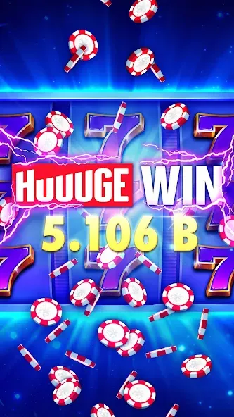 Взломанная Huuuge Casino Slots Vegas 777 (Хьюдж Казино Слотс Вегас 777)  [МОД Бесконечные деньги] — стабильная версия apk на Андроид screen 5