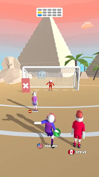 Скачать взлом Goal Party — Soccer Freekick (Гоал Парти)  [МОД Много монет] — последняя версия apk на Андроид screen 3