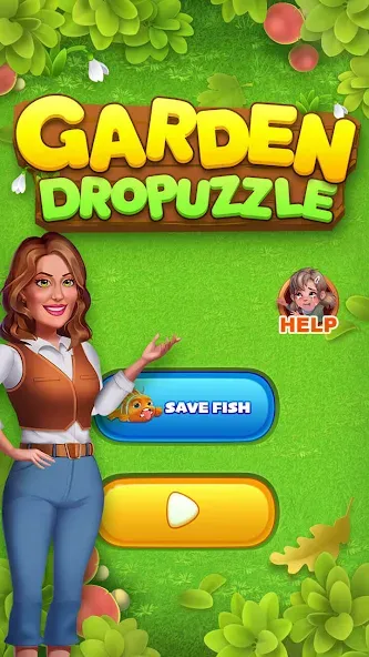 Взломанная Garden Dropuzzle (Гарден Дропазл)  [МОД Меню] — полная версия apk на Андроид screen 1