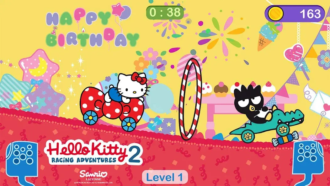 Взломанная Hello Kitty games — car game  [МОД Бесконечные монеты] — стабильная версия apk на Андроид screen 1