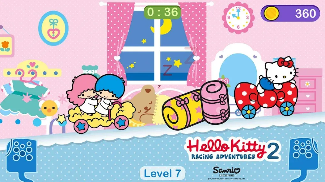 Взломанная Hello Kitty games — car game  [МОД Бесконечные монеты] — стабильная версия apk на Андроид screen 4