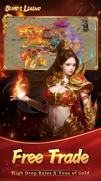 Скачать взломанную Blood&Legend:Dragon King idle  [МОД Много денег] — последняя версия apk на Андроид screen 2