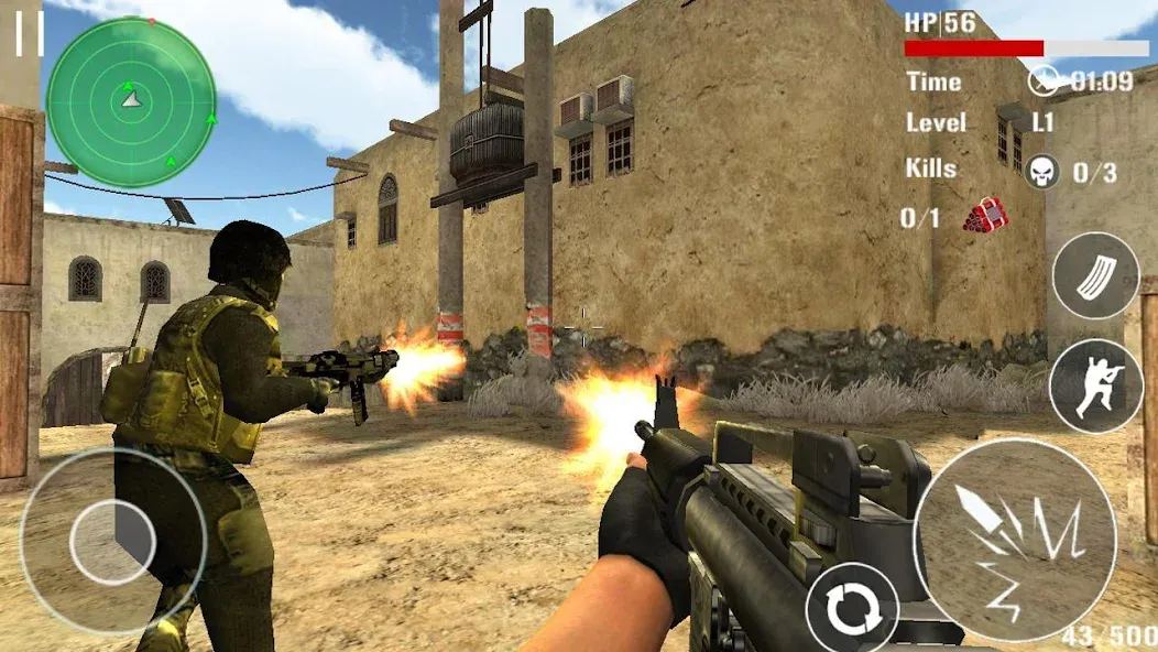 Взлом Gun Strike Shoot 3D  [МОД Все открыто] — полная версия apk на Андроид screen 1