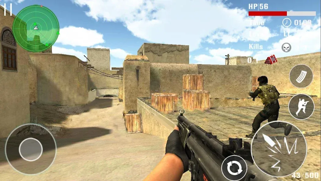 Взлом Gun Strike Shoot 3D  [МОД Все открыто] — полная версия apk на Андроид screen 3