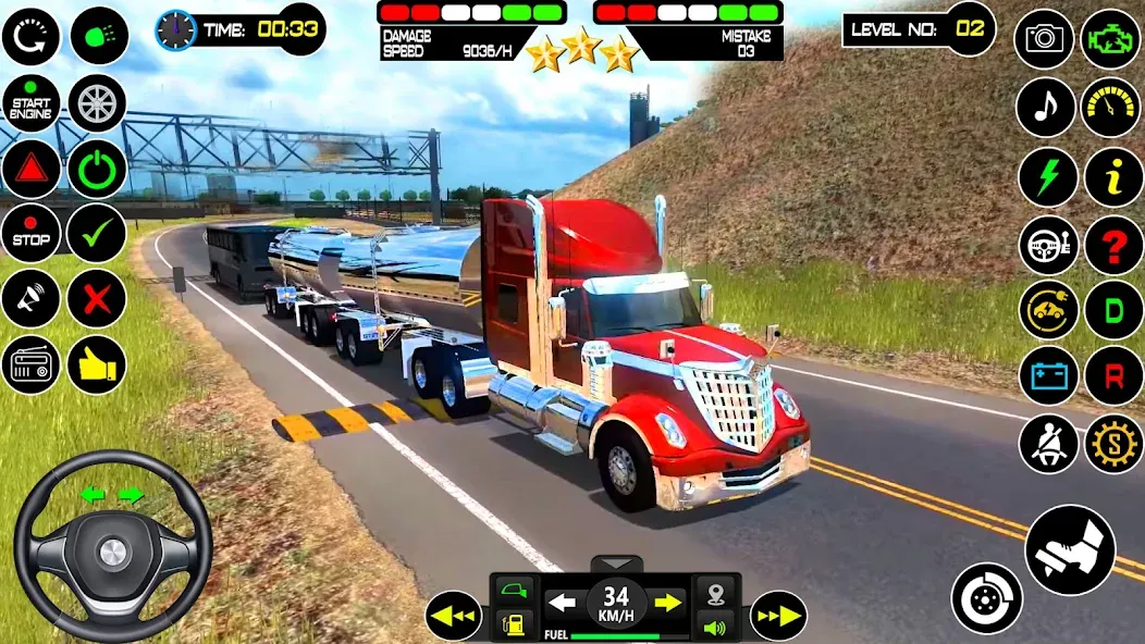 Скачать взлом US Truck Driving Cargo Game 3D (Американский грузовик водителя)  [МОД Бесконечные деньги] — полная версия apk на Андроид screen 3