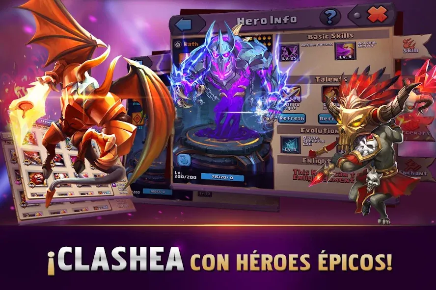 Скачать взломанную Clash of Lords 2: Español (Клэш оф Лордс 2)  [МОД Unlocked] — последняя версия apk на Андроид screen 2