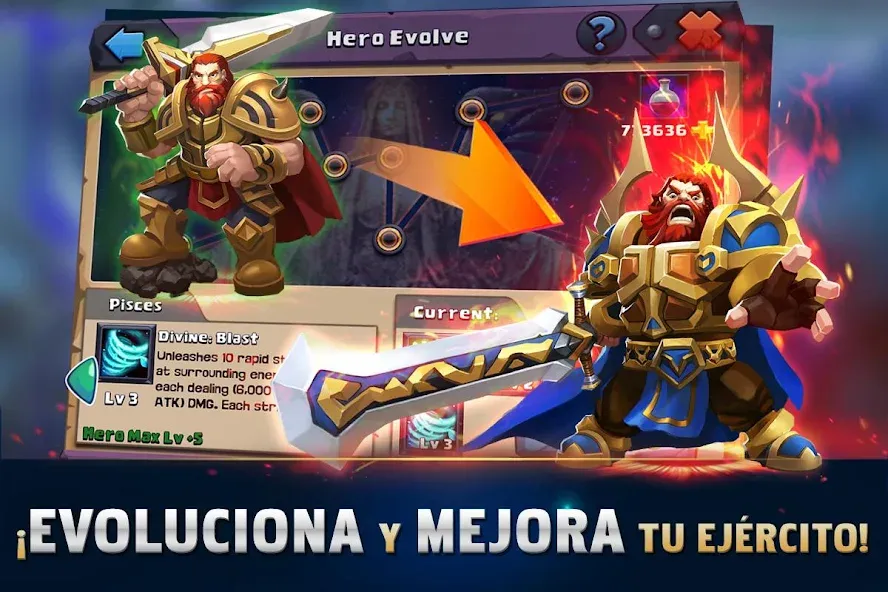 Скачать взломанную Clash of Lords 2: Español (Клэш оф Лордс 2)  [МОД Unlocked] — последняя версия apk на Андроид screen 3