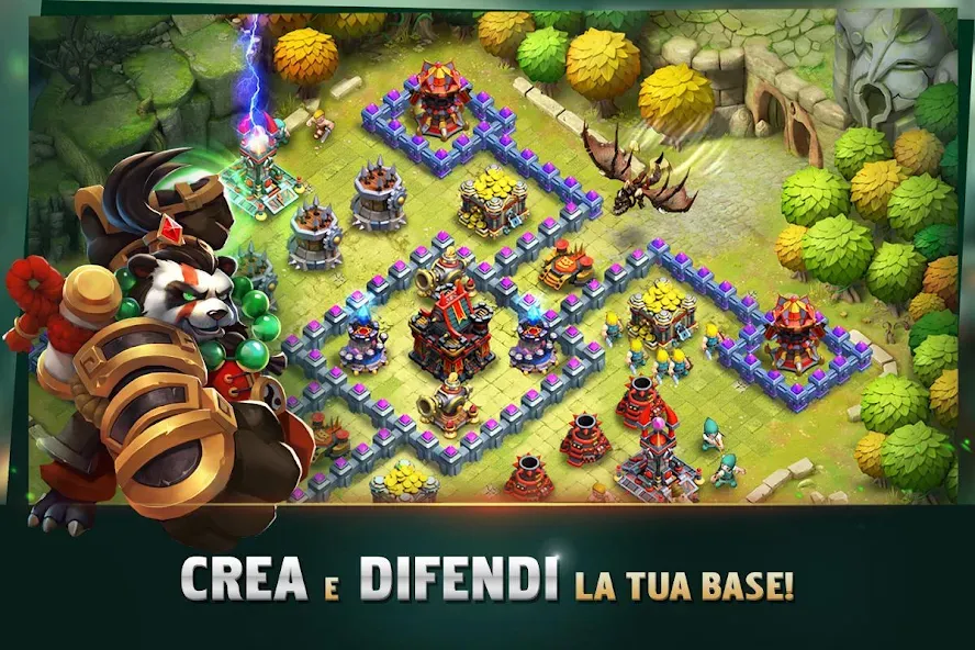 Взломанная Clash of Lords 2: Italiano (Клэш оф Лордс 2)  [МОД Много денег] — стабильная версия apk на Андроид screen 1