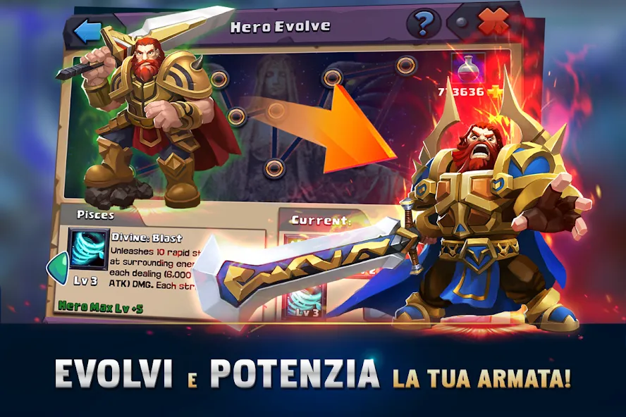 Взломанная Clash of Lords 2: Italiano (Клэш оф Лордс 2)  [МОД Много денег] — стабильная версия apk на Андроид screen 3