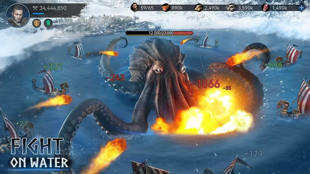 Скачать взломанную Viking Rise: Valhalla (Викинг Райз)  [МОД Menu] — полная версия apk на Андроид screen 4