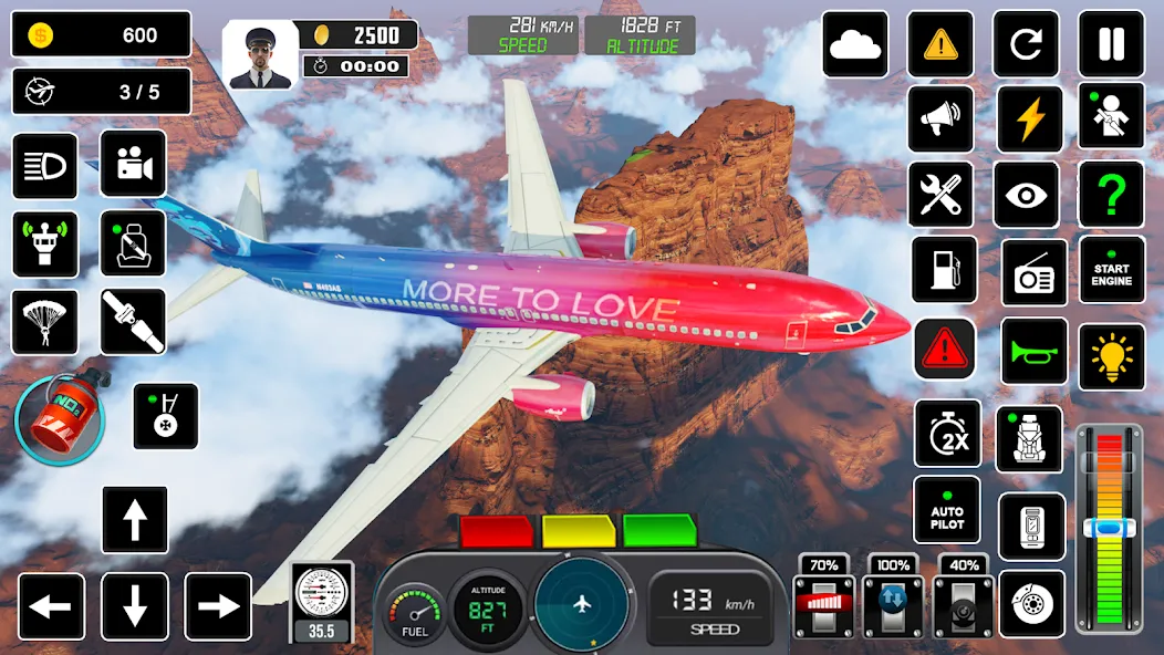 Взломанная Pilot Flight Simulator Games  [МОД Бесконечные деньги] — полная версия apk на Андроид screen 4