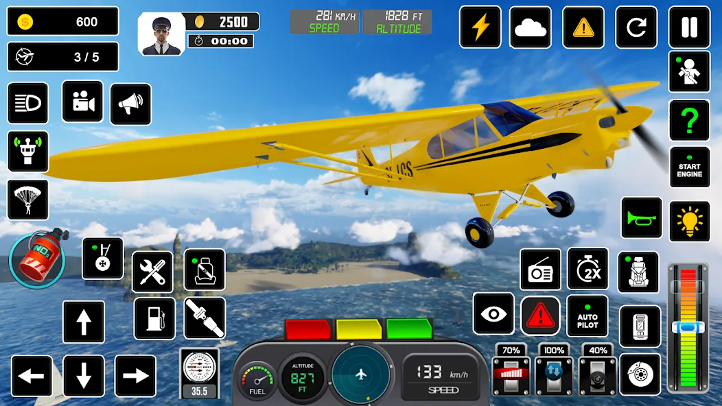 Взломанная Pilot Flight Simulator Games  [МОД Бесконечные деньги] — полная версия apk на Андроид screen 5