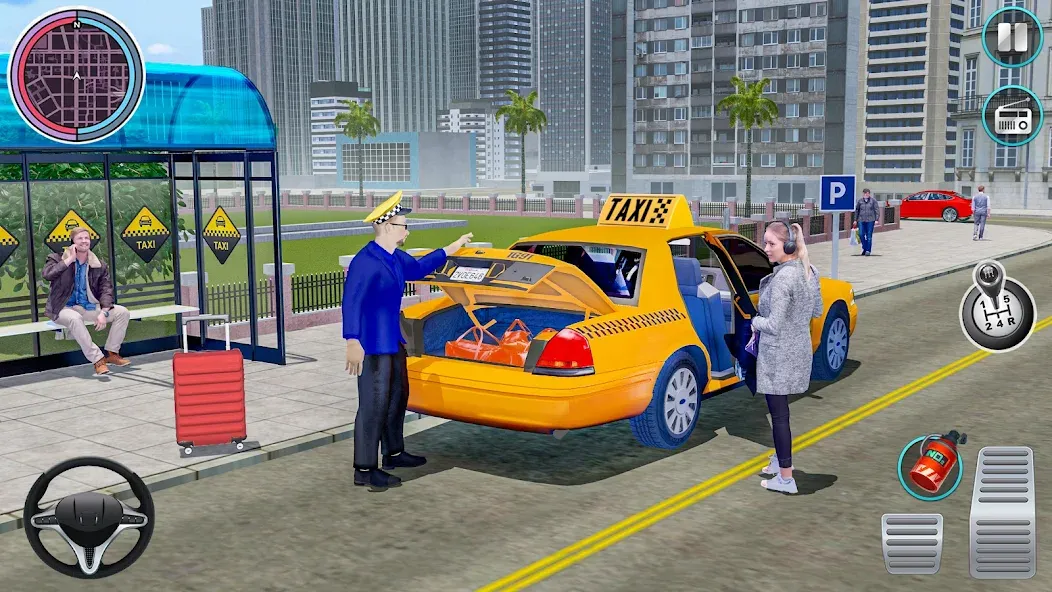 Взлом City Taxi Driving: Taxi Games  [МОД Menu] — полная версия apk на Андроид screen 3