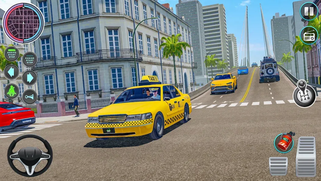 Взлом City Taxi Driving: Taxi Games  [МОД Menu] — полная версия apk на Андроид screen 4