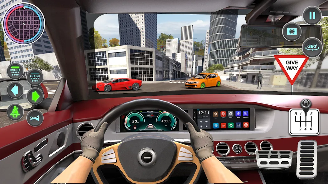 Скачать взлом Modern Car Driving School Game  [МОД Бесконечные монеты] — последняя версия apk на Андроид screen 2