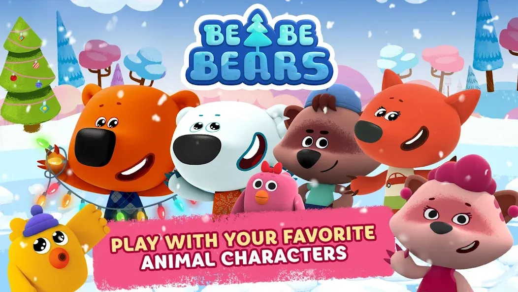 Скачать взломанную Be-be-bears — Creative world  [МОД Mega Pack] — последняя версия apk на Андроид screen 2