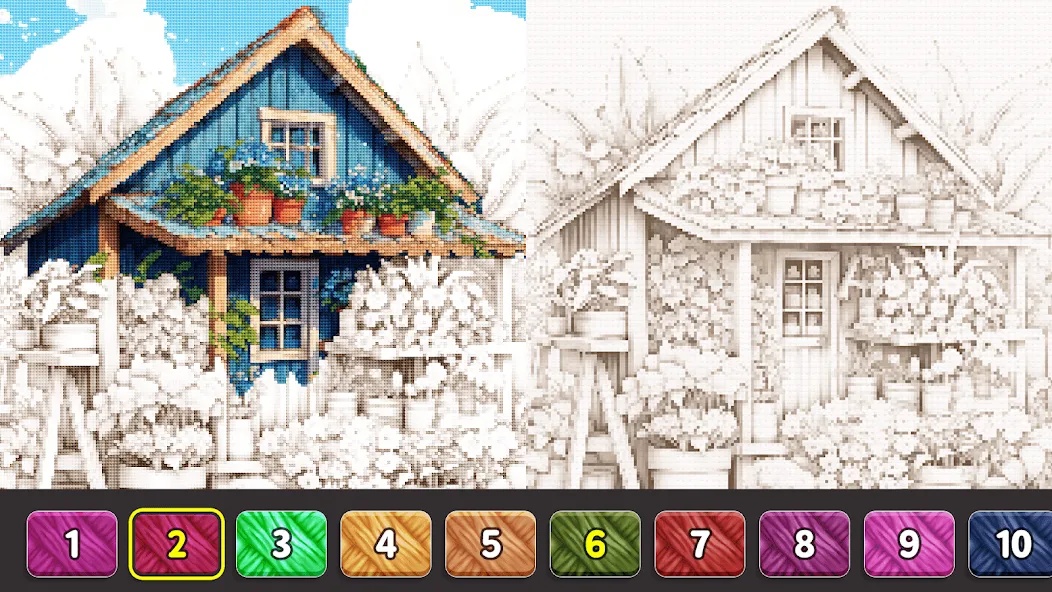 Взломанная Cross Stitch: Color by Number  [МОД Mega Pack] — стабильная версия apk на Андроид screen 3