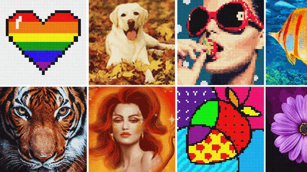 Взломанная Cross Stitch: Color by Number  [МОД Mega Pack] — стабильная версия apk на Андроид screen 4