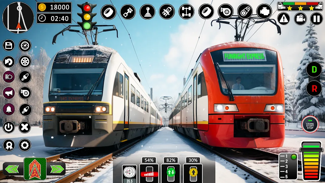 Скачать взломанную City Train Games Driver Sim 3D  [МОД Mega Pack] — последняя версия apk на Андроид screen 2