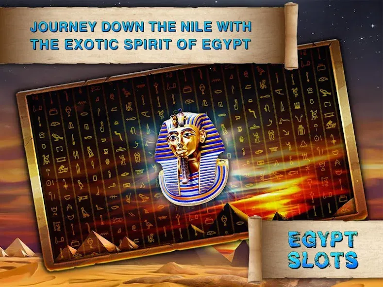 Взломанная Egypt Slots Casino Machines (Египетские игровые автоматы казино)  [МОД Unlocked] — последняя версия apk на Андроид screen 2