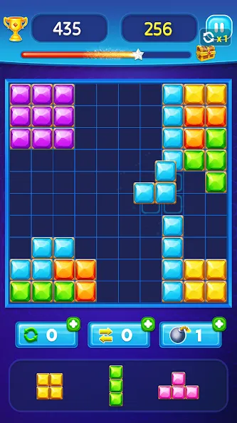 Взлом Block Puzzle — Gem Block (Блокпазл блокголоволомка)  [МОД Меню] — стабильная версия apk на Андроид screen 2