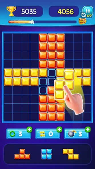 Взлом Block Puzzle — Gem Block (Блокпазл блокголоволомка)  [МОД Меню] — стабильная версия apk на Андроид screen 5