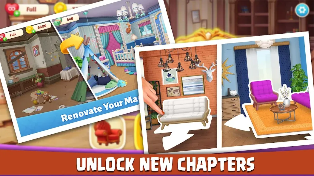 Взлом House Design: Redecor Makeover (Хаус Дизайн)  [МОД Mega Pack] — стабильная версия apk на Андроид screen 3