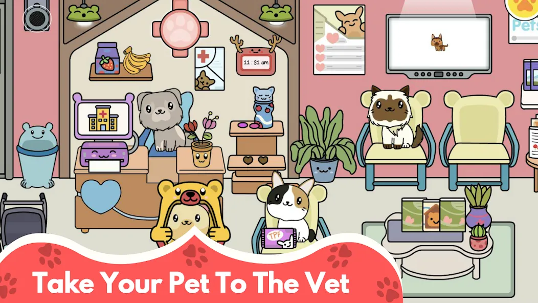 Взлом My Cat Town — Cute Kitty Games  [МОД Меню] — последняя версия apk на Андроид screen 5
