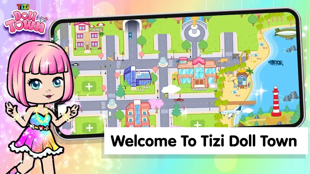 Взлом Tizi Town: Doll Dress Up Games  [МОД Menu] — последняя версия apk на Андроид screen 1