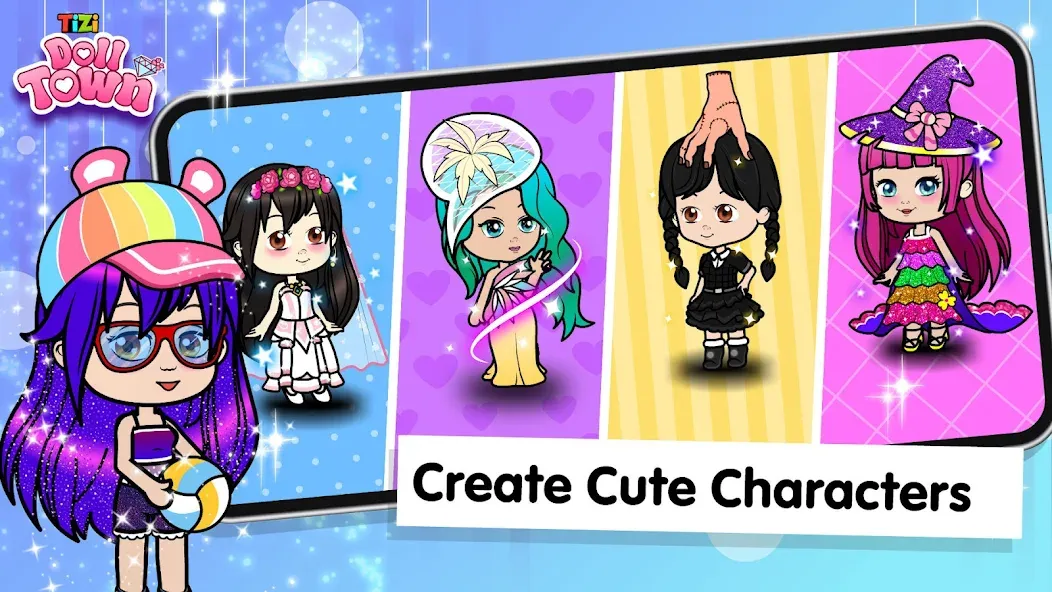 Взлом Tizi Town: Doll Dress Up Games  [МОД Menu] — последняя версия apk на Андроид screen 2