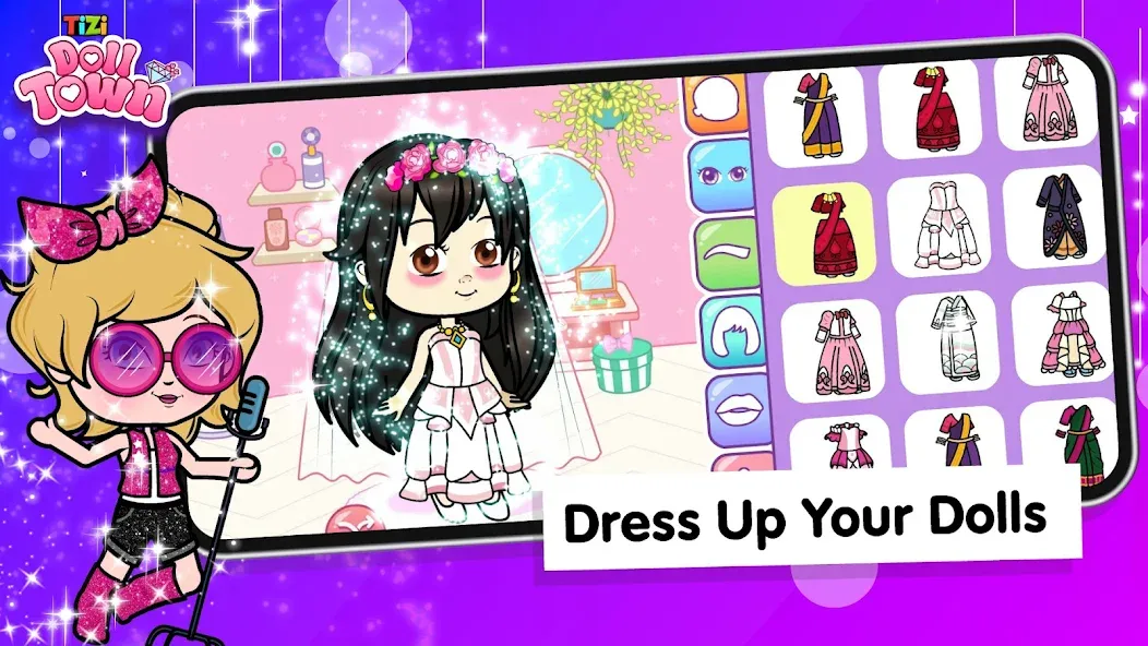 Взлом Tizi Town: Doll Dress Up Games  [МОД Menu] — последняя версия apk на Андроид screen 3