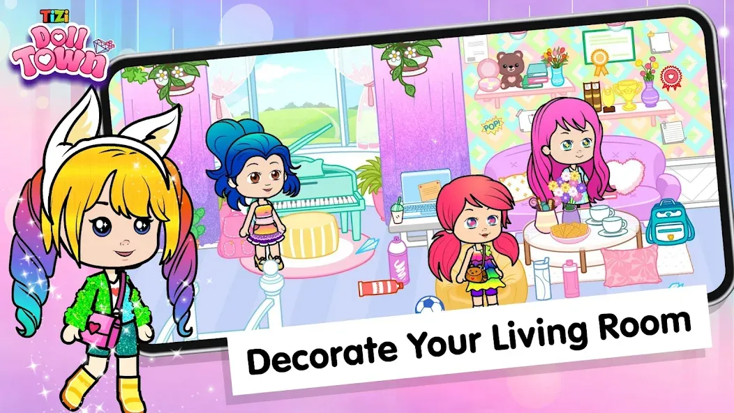 Взлом Tizi Town: Doll Dress Up Games  [МОД Menu] — последняя версия apk на Андроид screen 4
