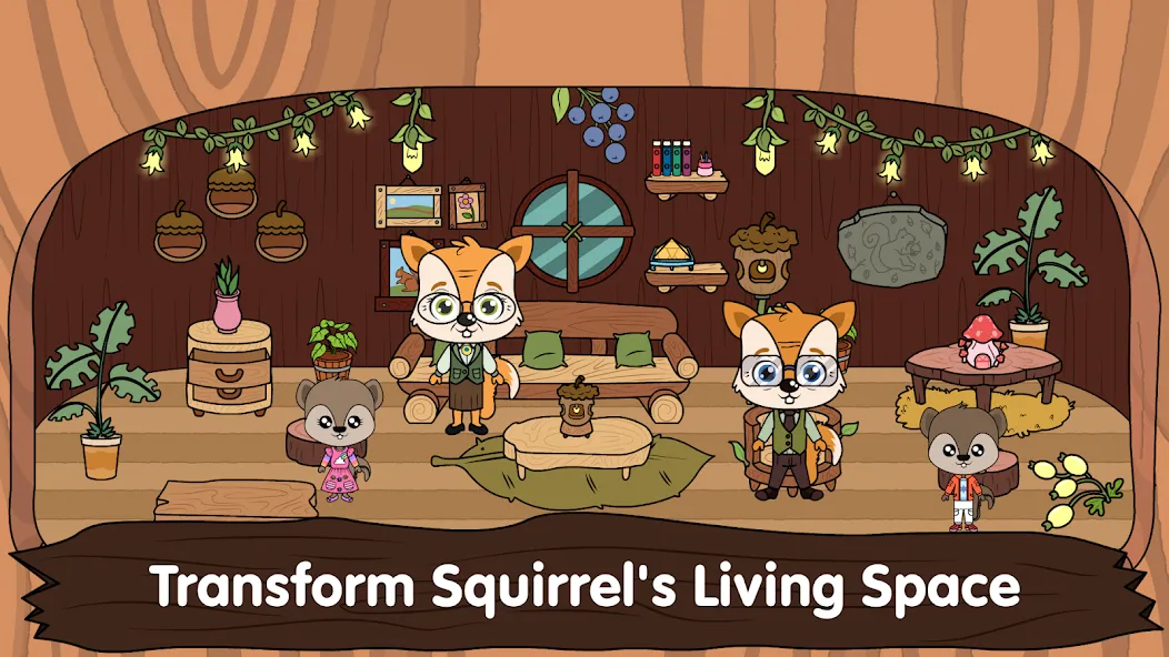 Взлом Animal Town — My Squirrel Home  [МОД Меню] — последняя версия apk на Андроид screen 1