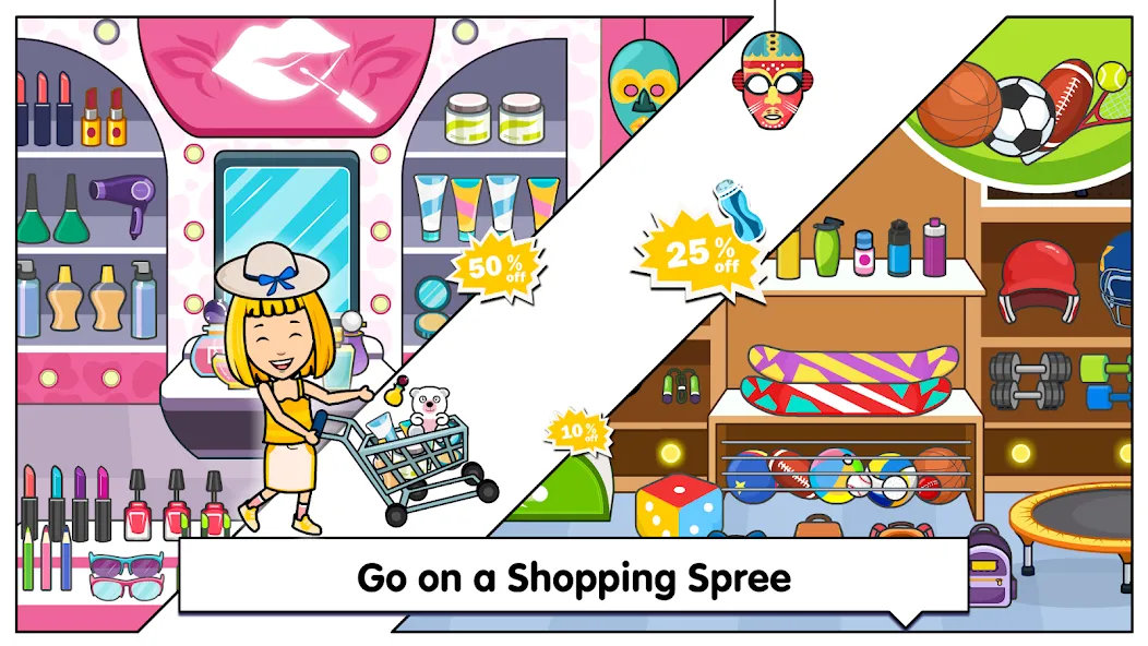 Взломанная Tizi Town — My World  [МОД Много монет] — полная версия apk на Андроид screen 3
